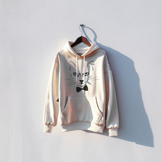 Hanorac Unisex Logo Clasic - Alb